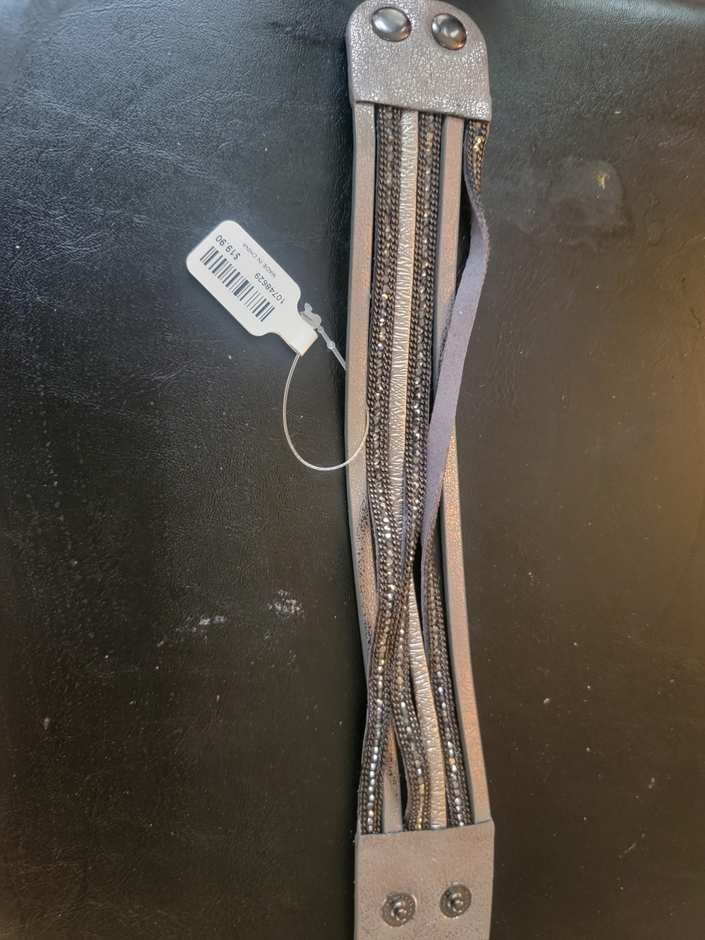 NEW NWT Torrid Women's Multi-Row Bracelet in Metallic Gray